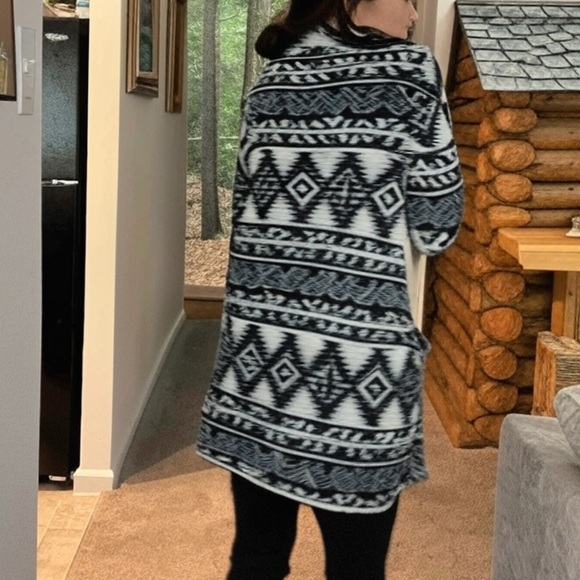 Chaps X Ralph Lauren cardigan sweater Yellowstone southwestern tribal pendleton - Picture 5 of 13